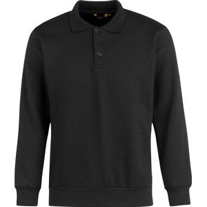STØRVIK Napoli Polo Sweater - 4 Seizoenen - Heren - Maat L - Zwart