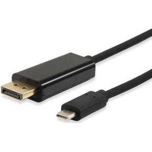 Equip adapterkabel USB-C St -> DP St 1.8m zwart polybag