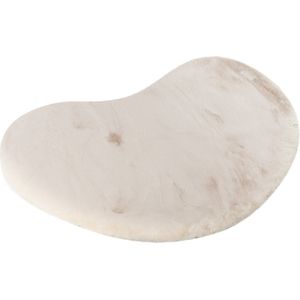 Lalee Heaven - organische vorm Vloerkleed - Tapijt – Karpet - Hoogpolig - Superzacht - Fluffy niervorm- organic- rabbit- 160x230 cm ivoor gebroken wit