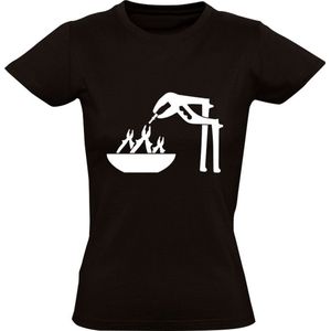 Hongerige tang Dames T-shirt - gereedschap - klussen - reparatie - werk - beroep - monteur - grappig