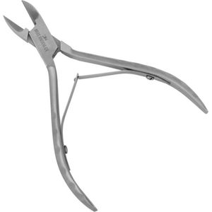 Belux Surgical Instruments / Professionele nagelknipper - stevige huidschaar met lang handvat voor nagelriemen (Cuticle Cutter) - scherpe en uitstekende uiteinden - RVS-dubbele veer, 10.5 CM