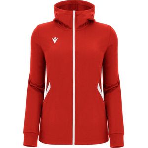 Macron Victory Bastet Jas Met Kap Dames - Rood / Wit | Maat: XL