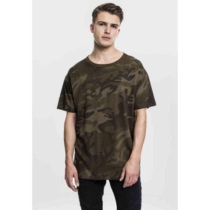 Urban Classics - Camo OVersized Heren T-shirt - Groen