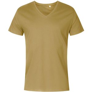 Men's T-shirt met V-hals en korte mouwen Olive - 3XL
