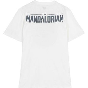 T-Shirt met Korte Mouwen voor kinderen The Mandalorian Wit - XS