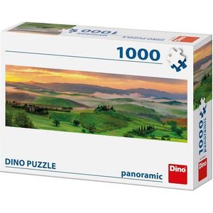 Dino Panorama Puzzel Zonsondergang - Legpuzzel van 1000 stukjes volwassenen