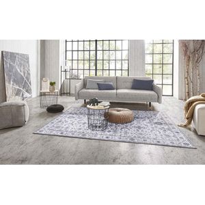 Vintage vloerkleed Vivana - platina grijs 200x290 cm