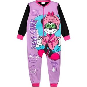 Disney - Minnie Mouse - Onesie - Paars - Pyjamabroek en pyjamashirt - Maat 98/104