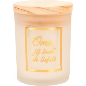 Small scented candles gold/white - Oma
