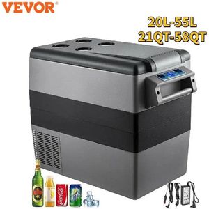 Verkoop Nederland® - 55L - koelbox Auto - koelbox electrisch - Koelkast - Vriezer - Draagbare Compressor Koeler - 12/24V Dc 110-240V - Ice Box Voor Camping - 60W