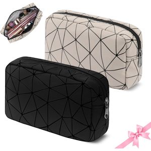 My Ninki ® Compacte en Stijlvolle Reisset van Twee Make-uptasjes voor Dames en Meisjes