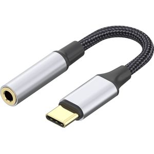 USB C naar Aux Adapter - Geschikt voor Samsung / Huawei / Xiaomi | Geschikt voor: USB C naar Headphone Jack | USB C naar Aux Headphone Jack Audio Jack | Ondersteunt Geschikt voor: S20 / S22 / S21 / S10 / Xiaomi / Huawei / Oppo / LG / Sony / Motorola