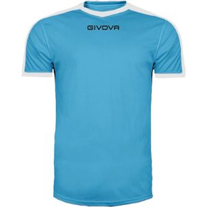 Sportshirt Givova Skyblauw/wit, maat XL, MAC04 Revolution