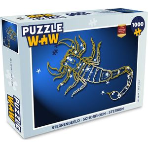 Puzzel Sterrenbeeld - Schorpioen - Sterren - Legpuzzel - Puzzel 1000 stukjes volwassenen
