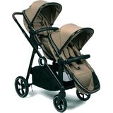 Baninni Luiz XL Duo Kinderwagen Taupe – Innovatieve Oplossing met Extra Ruime, Convertibele Zitjes van Geboorte tot 22 kg