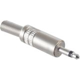 3,5mm Jack (m) connector - metaal - 2-polig / mono