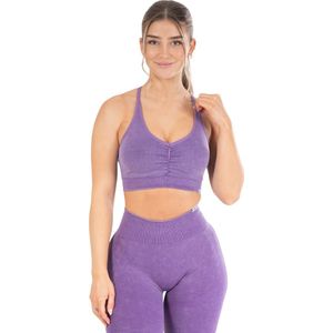 Smilodox Vrouwen sport bh batik scrunch geschikt voor sportschool, fitness, hardlopen