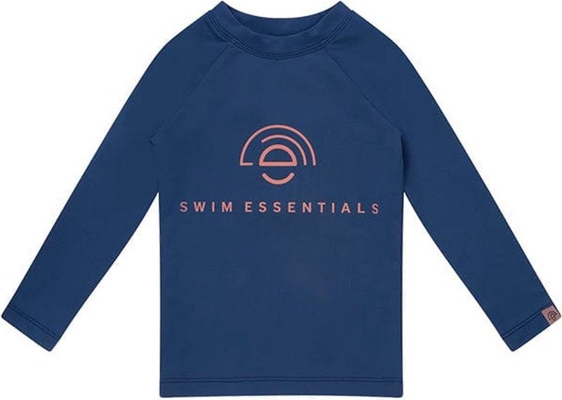 Swim Essentials UV Zwemshirt Unisex - Lange mouw - Donkerblauw - Maat 62/68