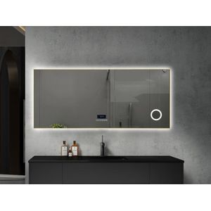 Mawialux LED Badkamerspiegel - Bluetooth - 160x70cm - Goud - Noël