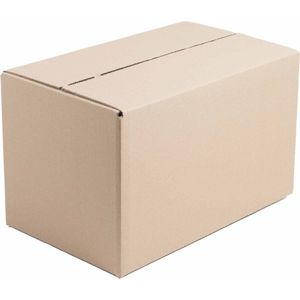 Kartonnen doos 150 x 150 x 150 mm - bruin - 100 stuks + Kortpack pen (042.0103)