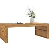 vidaXL - Wandtafel - 110x60x38 - cm - massief - teakhout