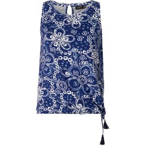 YESTA Hamidat Tops - Indigo Blue/MultiCol - maat 0(46)