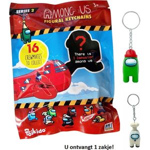Among Us speelgoed sleutelhanger verassingszakje - Schoencadeautje - blind bag - 1 exemplaar - action figure