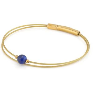 Thinking of You edelsteen armband Lapis lazuli goud A716GG