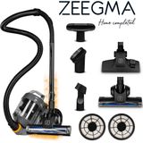 Zeegma Base Jet - zakloze stofzuiger - 4000 W - Turbo Borstel - SET 6in1