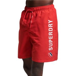 Superdry - Core Swim Short - Zwembroek Rood - Maat XL