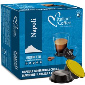 Italian Coffee Napoli – Lavazza A Modo Mio Capsules – Ristretto – Biologische smaak – 16 stuks