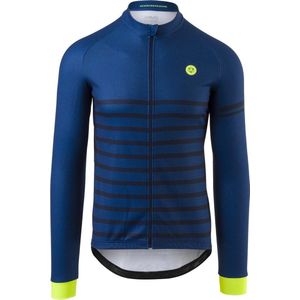 AGU Melange Fietsshirt Lange Mouwen Essential Heren - Blauw - XXXL