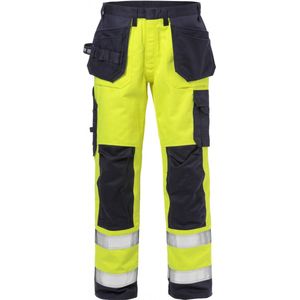 Fristads Flame Hi Vis Werkbroek Klasse 2 2584 Flam - Hi-Vis geel/marineblauw - C52