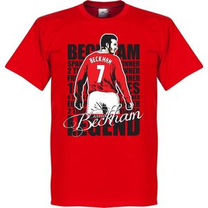 David Beckham Legend T-Shirt - Rood - XL