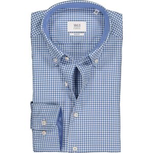 ETERNA 1863 slim fit casual Soft tailoring overhemd - twill heren overhemd - geruit - Strijkvriendelijk - Boordmaat: 42