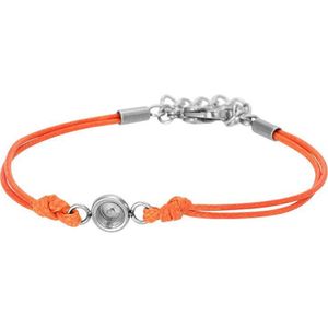 iXXXi-Jewelry-Wax Cord Top Part Base Orange-Zilver-dames-Armband (sieraad)-One size