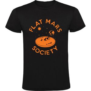 Flat mars society Heren T-shirt - ruimte - ruimtevaard - beschaving - marsmannetjes - alien