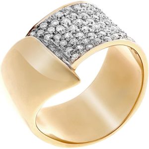 Orphelia RD-3283/54 - Ring - geelgoudkleurige 18 Karaat - Diamant 0.52 ct