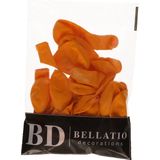 Bellatio Decorations ballonnen - 10 stuks - oranje - 27 cm - helium of lucht - verjaardag / versiering