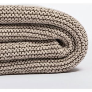 Mood & Ambience - Abbracio Caldo Plaid 130x170 cm Grijs - Polyester Deken - Gebreide Deken - Woondeken Plaid