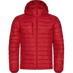 Clique imitatie dons gevoerde jas met capuchon Hudson Heren Rood - Maat L