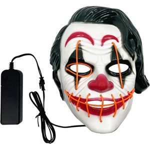 Clown masker met verlichting - Halloween accessoires - Horror - Carnaval - Voor volwassenen en kinderen
