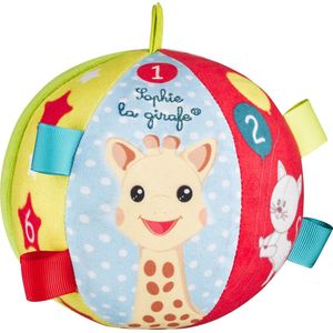 Sophie de giraf Speelbal met rammelaar - Babyspeelgoed - Speelgoedbal - Vanaf 3 maanden - Ø11 cm - Meerkleurig