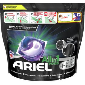 Ariel All in 1 Wasmiddel Pods + Revitablack Zwart - 40 Wasbeurten