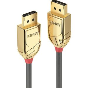 LINDY 36297 DisplayPort-kabel DisplayPort Aansluitkabel DisplayPort stekker, DisplayPort stekker 15.00 m Goud