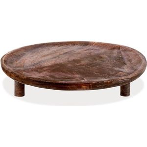 Serveerplank Houten op Poten 30 cm - Serveerbord - Snijplank - Hapjesplank - Kaasplank