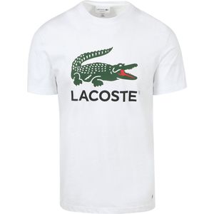 Lacoste T-Shirt Logo Wit - Maat XXL - Heren - Casual T-shirts