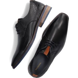 Mazzeltov 3967 Nette schoenen - Veterschoenen - Heren - Zwart - Maat 41