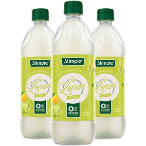 Slimpie Limonade Siroop Lemon - 3 x 650 ml - Voordeelverpakking