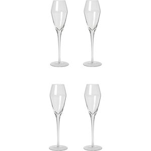 Broste Copenhagen Sandvig collectie set van 4 champagne glazen - mond geblazen 20 CL
